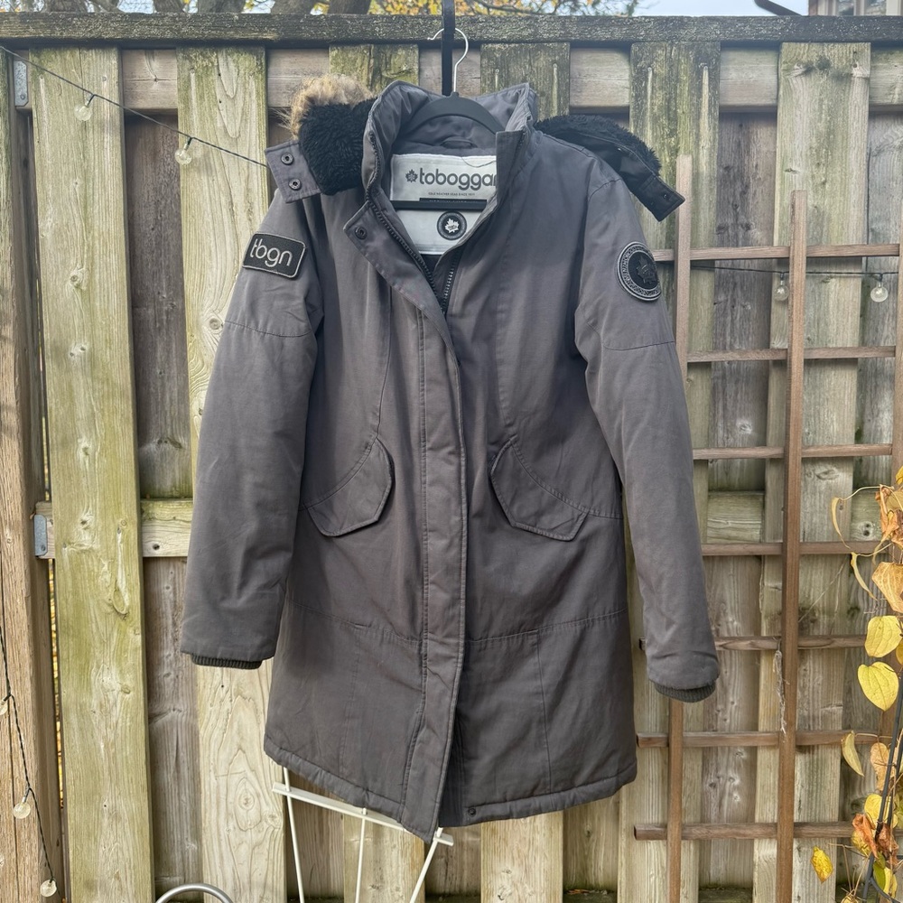 Toboggan Grey Parka Coat